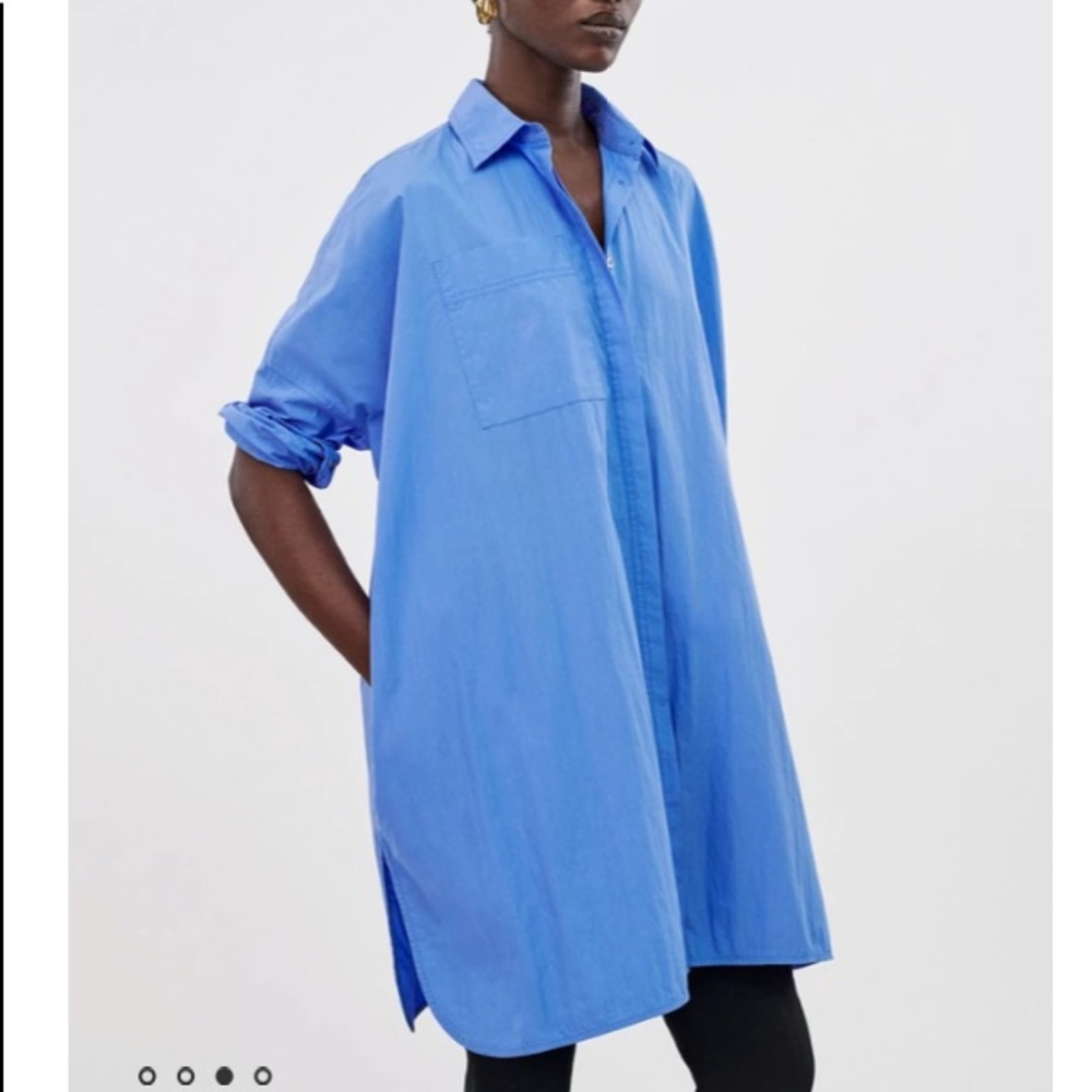 CO button Down shirt Tunic, size XS - Picture 5 of 11